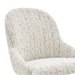 NPD Furniture Katrisa Fabric Dining Side Chair in Zenith White (Set of 2)
