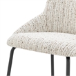 NPD Furniture Katrisa Fabric Dining Side Chair in Zenith White (Set of 2)