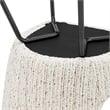 NPD Furniture Katrisa Fabric Dining Side Chair in Zenith White (Set of 2)