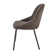 NPD Furniture Katrisa Fabric Dining Side Chair in Zenith Brown (Set of 2)