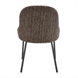 NPD Furniture Katrisa Fabric Dining Side Chair in Zenith Brown (Set of 2)