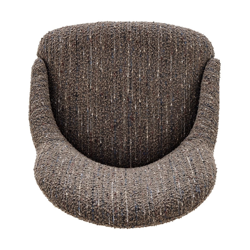 NPD Furniture Katrisa Fabric Dining Side Chair in Zenith Brown (Set of 2)