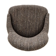 NPD Furniture Katrisa Fabric Dining Side Chair in Zenith Brown (Set of 2)