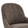 NPD Furniture Katrisa Fabric Dining Side Chair in Zenith Brown (Set of 2)
