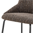 NPD Furniture Katrisa Fabric Dining Side Chair in Zenith Brown (Set of 2)