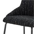 NPD Furniture Katrisa Fabric Dining Side Chair in Zenith Black (Set of 2)