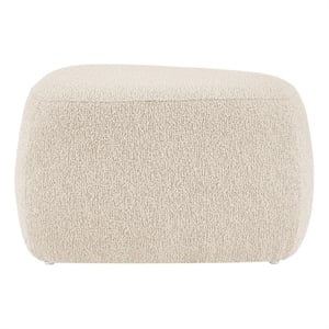 NPD Furniture Carlese Fabric Small Ottoman in Palladian Beige