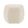 NPD Furniture Carlese Fabric Small Ottoman in Palladian Beige