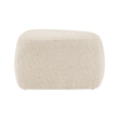 NPD Furniture Carlese Fabric Small Ottoman in Palladian Beige
