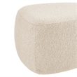 NPD Furniture Carlese Fabric Small Ottoman in Palladian Beige