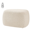 NPD Furniture Carlese Fabric Small Ottoman in Palladian Beige