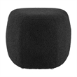 NPD Furniture Carlese Fabric Small Ottoman in Palladian Charcoal