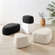 NPD Furniture Carlese Fabric Big Ottoman in Palladian Beige