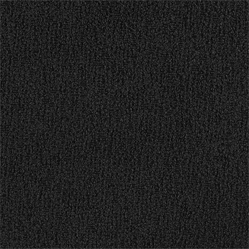 New Pacific Direct Carlese Fabric Big Ottoman in Palladian Charcoal