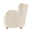 NPD Furniture Tiffani Fabric Accent Arm Chair in Palladian Beige