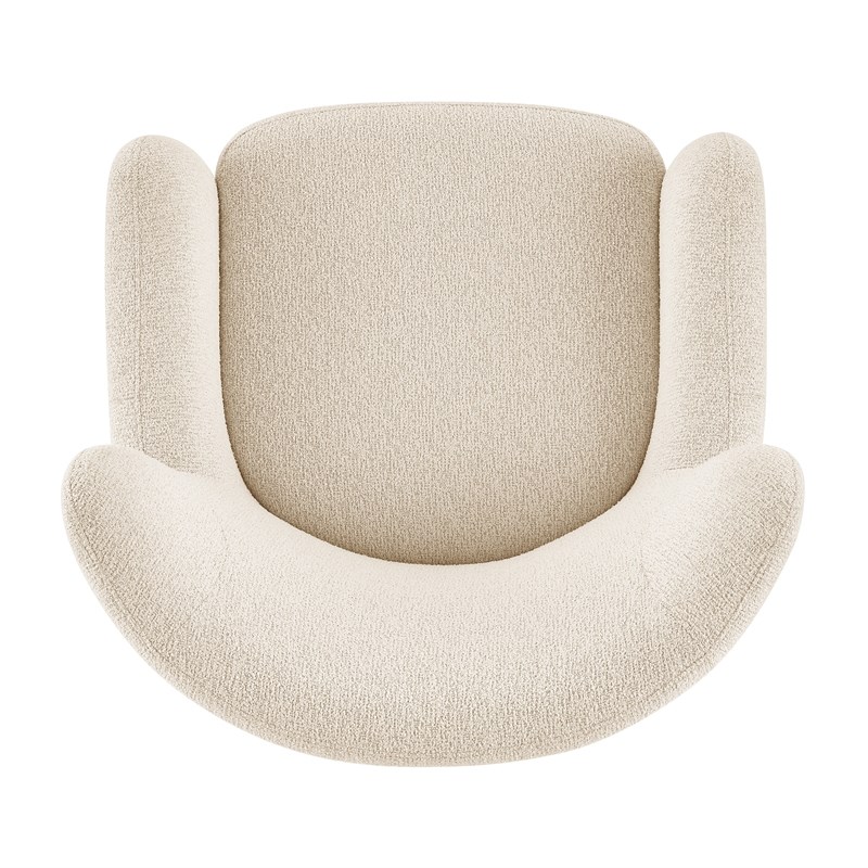 New Pacific Direct Tiffani Fabric Accent Arm Chair in Palladian Beige