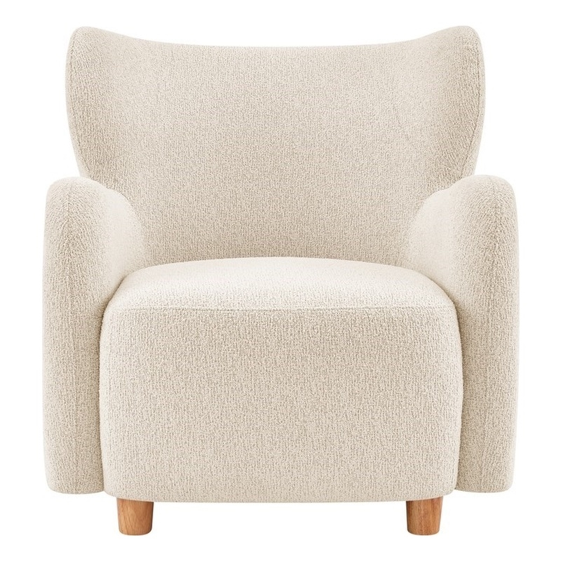 New Pacific Direct Tiffani Fabric Accent Arm Chair in Palladian Beige