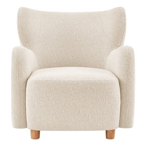 New Pacific Direct Tiffani Fabric Accent Arm Chair in Palladian Beige