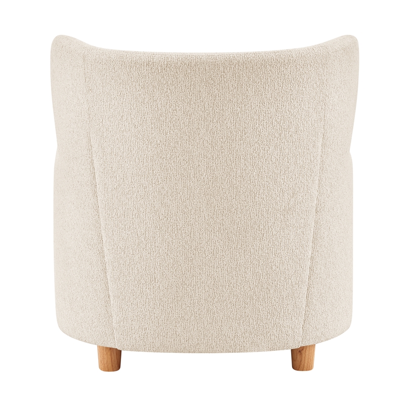NPD Furniture Tiffani Fabric Accent Arm Chair in Palladian Beige