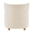 NPD Furniture Tiffani Fabric Accent Arm Chair in Palladian Beige