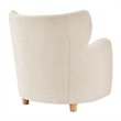 NPD Furniture Tiffani Fabric Accent Arm Chair in Palladian Beige