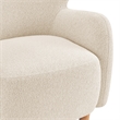 NPD Furniture Tiffani Fabric Accent Arm Chair in Palladian Beige