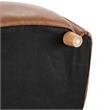 NPD Furniture Tiffani Faux Leather Accent Arm Chair in Vintage Cider