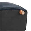 NPD Furniture Tiffani Top Grain Leather Accent Arm Chair in Garrett Blue