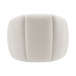 NPD Furniture Callista Fabric Swivel Accent Chair in Monroe White