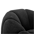 NPD Furniture Callista Fabric Swivel Accent Chair in Monroe Black