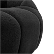 NPD Furniture Callista Fabric Swivel Accent Chair in Monroe Black