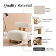 NPD Furniture Pamela Fabric Accent Chair in Concord Cream