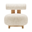 NPD Furniture Pamela Fabric Accent Chair in Concord Cream