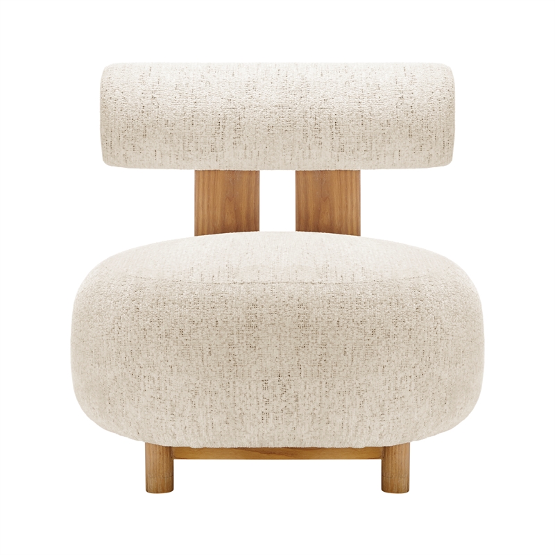 New Pacific Direct Pamela Fabric Accent Chair in Concord Cream