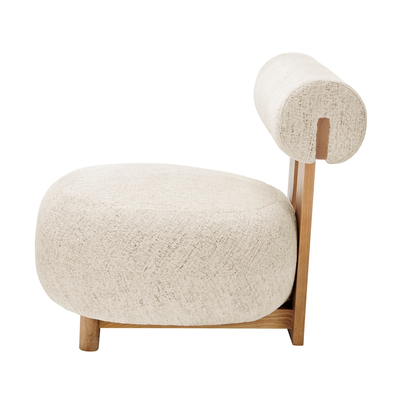 New Pacific Direct Pamela Fabric Accent Chair in Concord Cream