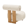 NPD Furniture Pamela Fabric Accent Chair in Concord Cream