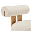 NPD Furniture Pamela Fabric Accent Chair in Concord Cream
