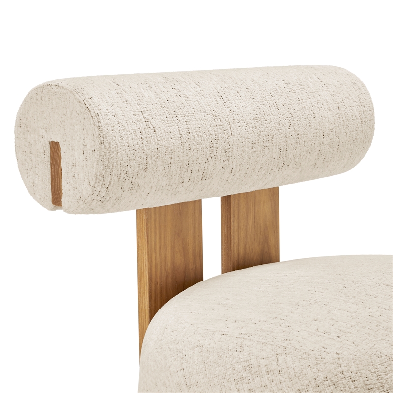 New Pacific Direct Pamela Fabric Accent Chair in Concord Cream