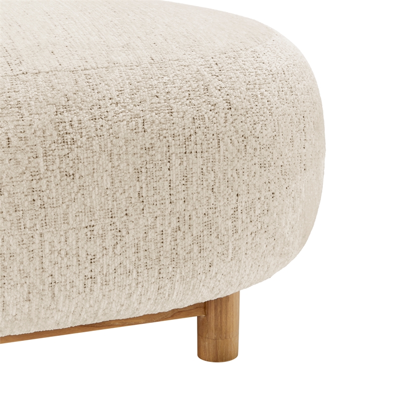 New Pacific Direct Pamela Fabric Accent Chair in Concord Cream