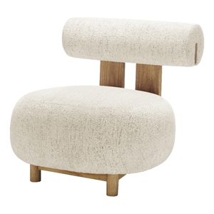 New Pacific Direct Pamela Fabric Accent Chair in Concord Cream