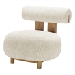 NPD Furniture Pamela Fabric Accent Chair in Concord Cream