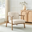 NPD Furniture Reiner Fabric Accent Arm Chairin Concord Cream