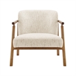 NPD Furniture Reiner Fabric Accent Arm Chairin Concord Cream