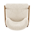 NPD Furniture Reiner Fabric Accent Arm Chairin Concord Cream