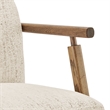 NPD Furniture Reiner Fabric Accent Arm Chairin Concord Cream