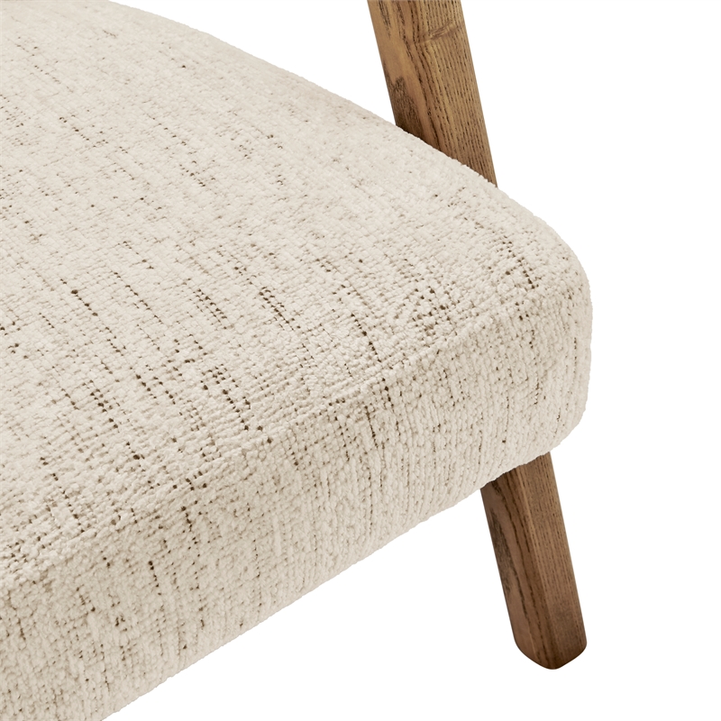 NPD Furniture Reiner Fabric Accent Arm Chairin Concord Cream