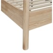 NPD Furniture Bloomfield Queen Canopy Bed Set in Natural Pine