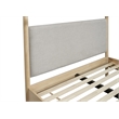 NPD Furniture Bloomfield Queen Canopy Bed Set in Natural Pine