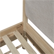 NPD Furniture Bloomfield Queen Canopy Bed Set in Natural Pine