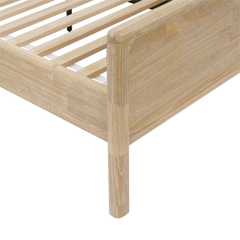 NPD Furniture Hansville Queen Bed Set in Natural Whitewash